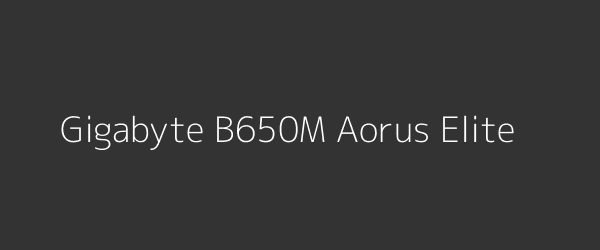 Gigabyte B650M Aorus Elite